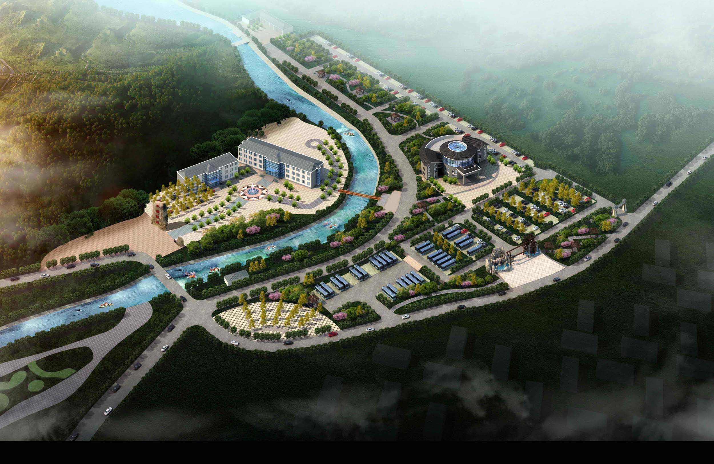 嵩县莲花山山地运动度假区——双溪漂流修建性详细规划